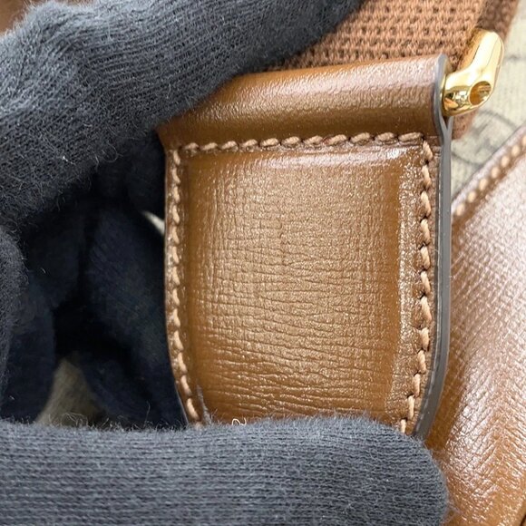 GUCCI Interlocking G GG Supreme Backpack PVC/Leather Beige/Brown 674147 - Picture 13 of 14